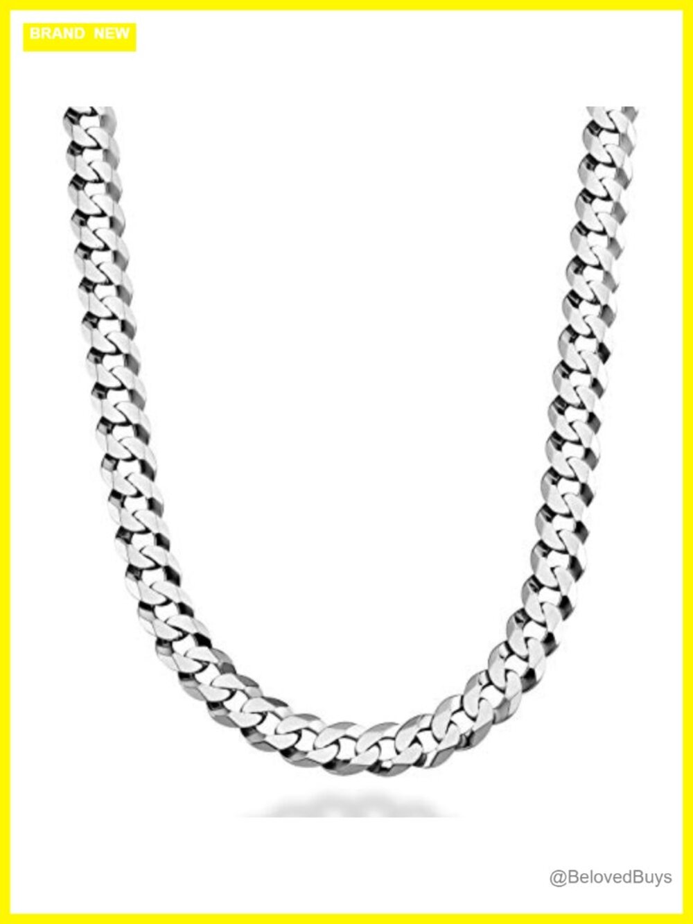 Italian 925 Sterling Silver 9mm Cuban Link Chain Necklace Men 26 In